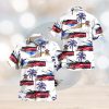 Santa Usa Flag Christmas Aloha Hawaiian Shirt Beach Gift Short Sleeve Shirt