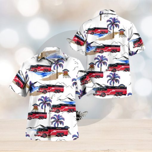 Wall Township, New Jersey, Wall Township Fire District No.3 Hawaiian Shirt Cute Summer Gift For Men And Women