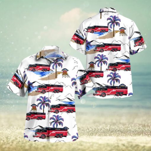 Wall Township, New Jersey, Wall Township Fire District No.3 Hawaiian Shirt Cute Summer Gift For Men And Women