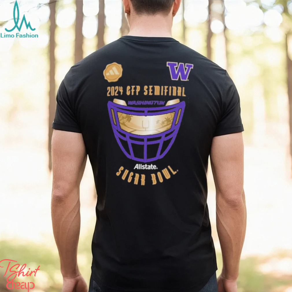 Washington CFP Semifinal Participant Champ 2024 Allstate Sugar Bowl logo Adidas shirt Washington CFP Semifinal Participant Champ 2024 Allstate Sugar Bowl logo Adidas shirt