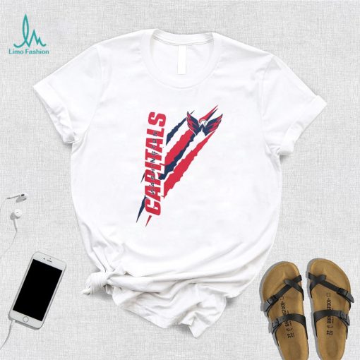 Washington Capitals Starter White Color Scratch T Shirt