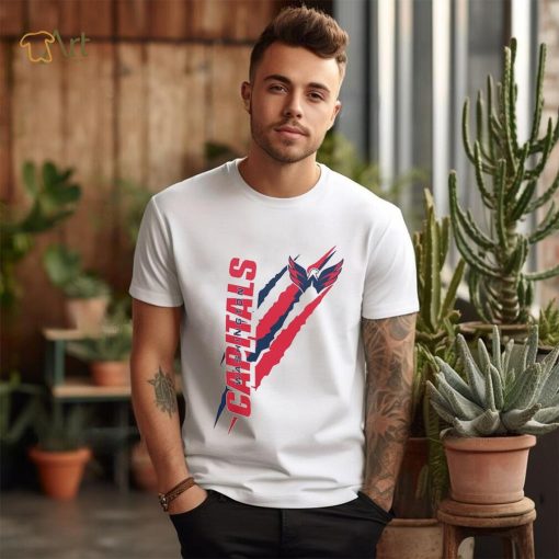 Washington Capitals Starter White Color Scratch T Shirt