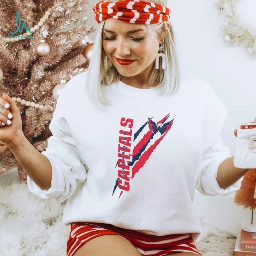 Washington Capitals Starter White Color Scratch T Shirt