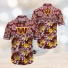 Michigan Wolverines Short Sleeve Button Up Tropical Hawaiian Shirt VER021