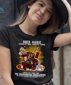Washington Commanders rock music keep my soul forever young shirt