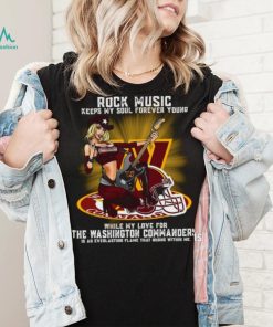 Washington Commanders rock music keep my soul forever young shirt