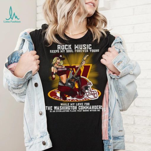 Washington Commanders rock music keep my soul forever young shirt
