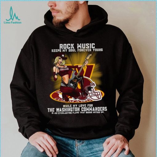 Washington Commanders rock music keep my soul forever young shirt
