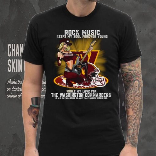 Washington Commanders rock music keep my soul forever young shirt