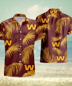 Washington Football Team Flower Short Sleeve Hawaiian Shirt And Short