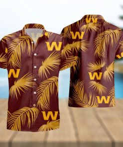 Washington Football Team Flower Short Sleeve Hawaiian Shirt And Short