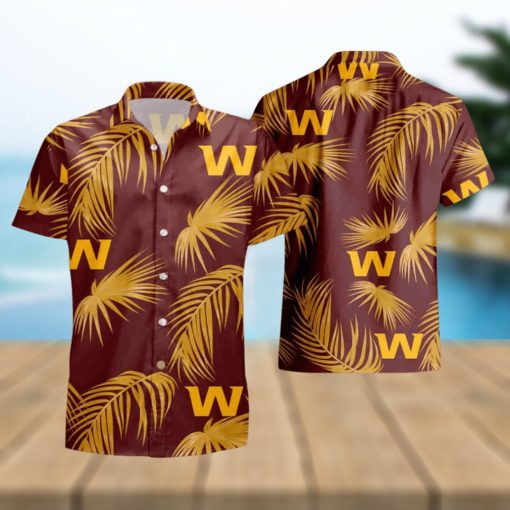 Washington Football Team Flower Short Sleeve Hawaiian Shirt And Short