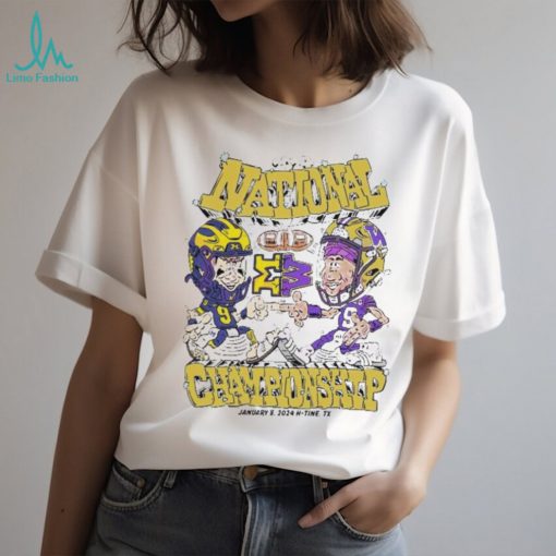 Washington Huskie Michigan Wolverines 2024 national championship january 8 2024 h tine tx Unisex Tshirt