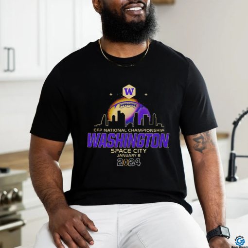 Washington Huskies 2024 CFP National Championship Space City shirt