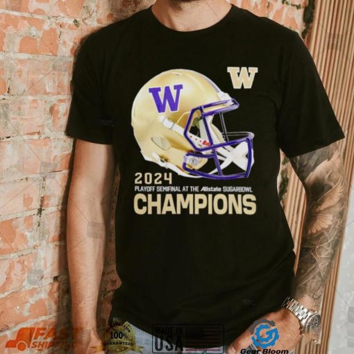 Washington Huskies 2024 Sugar Bowl Champion helmet shirt