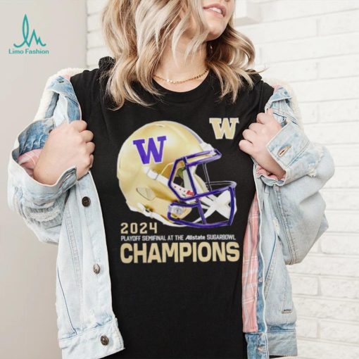 Washington Huskies 2024 Sugar Bowl Champion helmet shirt