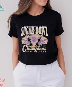 Washington Huskies 2024 Sugar Bowl Champions Purple Trophy T Shirt