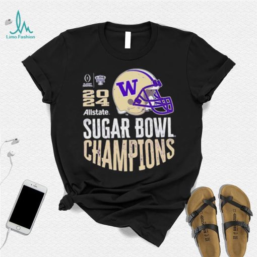 Washington Huskies 2024 Sugar Bowl Champions helmet shirt