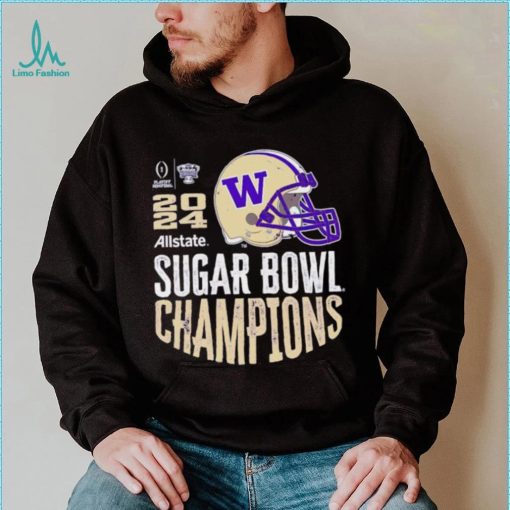 Washington Huskies 2024 Sugar Bowl Champions helmet shirt