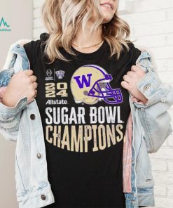 Washington Huskies 2024 Sugar Bowl Champions helmet shirt