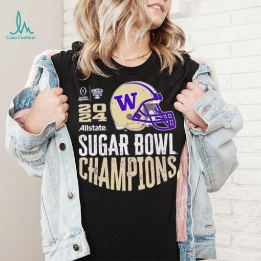 Washington Huskies 2024 Sugar Bowl Champions helmet shirt