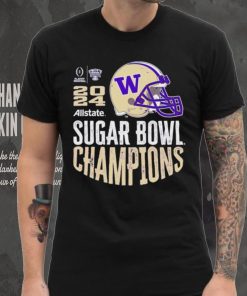 Washington Huskies 2024 Sugar Bowl Champions helmet shirt