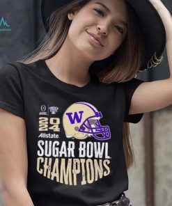 Washington Huskies 2024 Sugar Bowl Champions helmet shirt