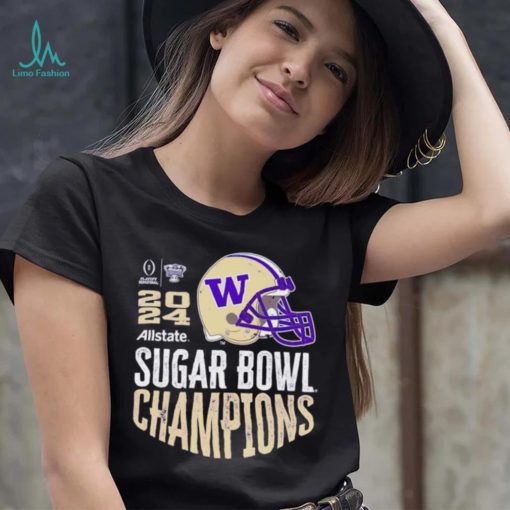 Washington Huskies 2024 Sugar Bowl Champions helmet shirt