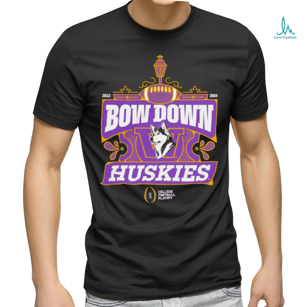 Washington Huskies College Football Playoff 2024 Bow Down T Shirt Washington Huskies College Football Playoff 2024 Bow Down T Shirt