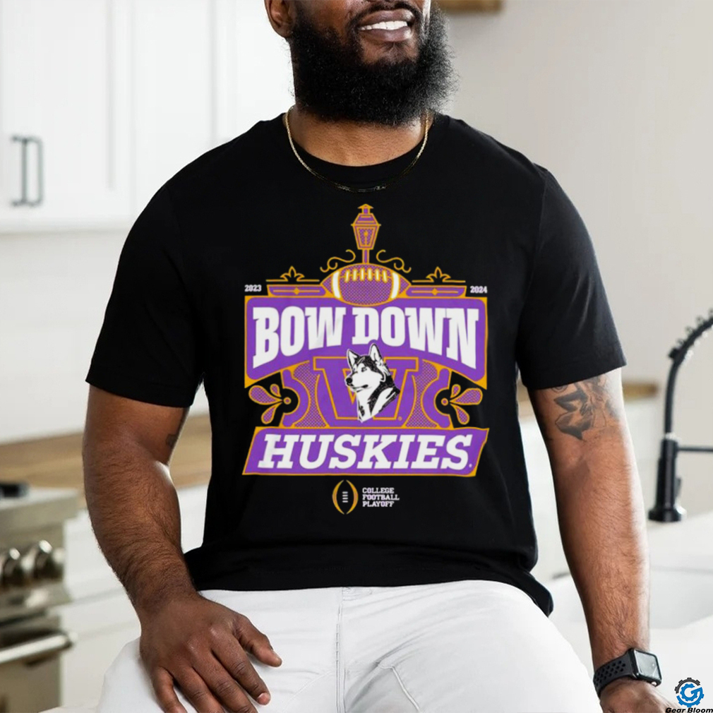 Washington Huskies College Football Playoff 2024 Bow Down T Shirt Washington Huskies College Football Playoff 2024 Bow Down T Shirt