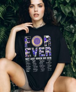Washington Huskies Forever Not Just When We Win 2023 2024 Signatures Shirt