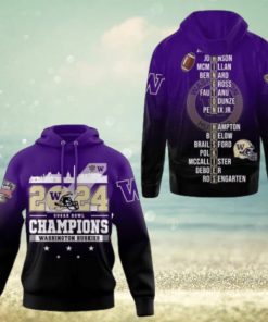 Washington Huskies Hoodie, 2024 Sugar Bowl Champions 3D Hoodie