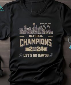 Washington Huskies Let’s Go Dawgs National Champions 2024 Shirt