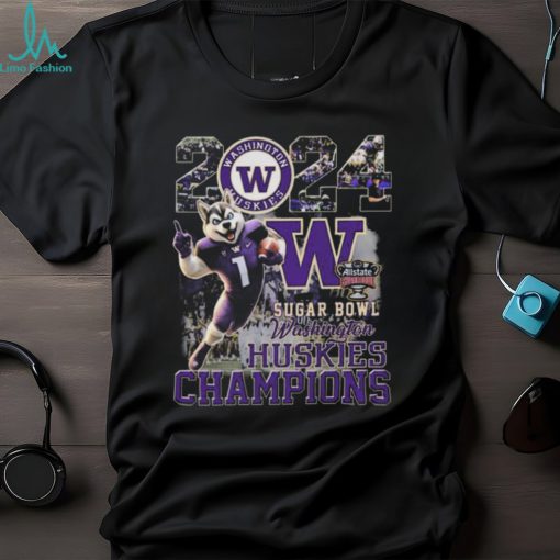 Washington Huskies Mascot 2023 2024 Sugar Bowl Champions T shirt