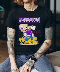 Washington Huskies Michigan Wolverines Mario Washington Huskies Stomp On Michigan T shirt