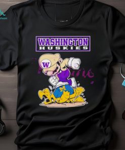 Washington Huskies Michigan Wolverines Mario Washington Huskies Stomp On Michigan T shirt