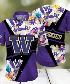 Washington Huskies NCAA Flower Hawaii Shirt For Big Fans