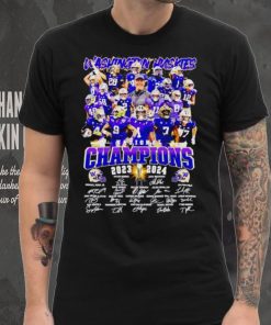 Washington Huskies National Champions 2023 2024 signatures shirt