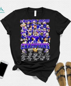 Washington Huskies National Champions 2023 2024 signatures shirt