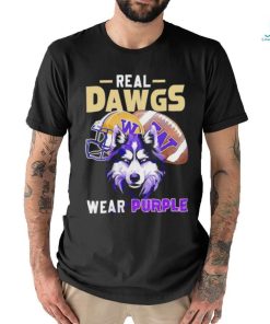 Washington Huskies Real Dawgs Wear Purple Football T shirt
