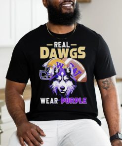 Washington Huskies Real Dawgs Wear Purple Football T shirt