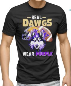 Washington Huskies Real Dawgs Wear Purple Football T shirt