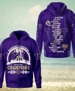 Washington Huskies Sugar Bowl Champions 23 24 3D Shirt