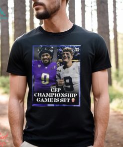 Washington Huskies Vs Michigan CFP Title On The Line CFP Championship Game Is Set Shirt