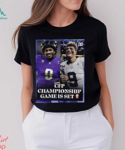 Washington Huskies Vs Michigan CFP Title On The Line CFP Championship Game Is Set Shirt
