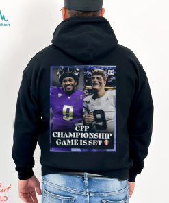 Washington Huskies Vs Michigan CFP Title On The Line CFP Championship Game Is Set Shirt
