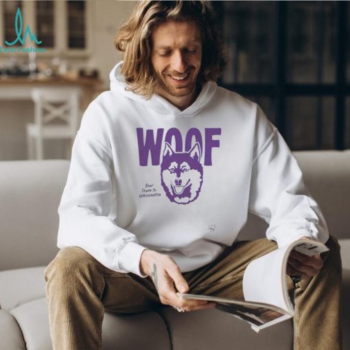 Washington Huskies Woof Bow down to Washington football mascot shirt