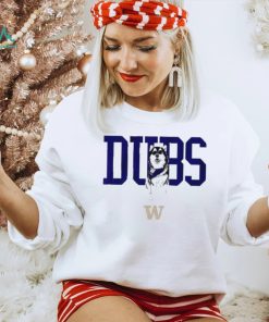 Washington Huskies dubs husky dog shirt