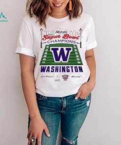 Washington Huskies sugar bowl champions New Orleans stadium shirt