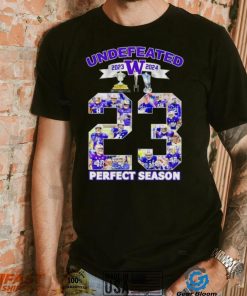 Washington Huskies undefeated 2023 2024 perfect season signatures shirt